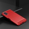 Motorola Moto e22i Deksel Børstet Karbonfibertekstur Rød