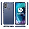 Motorola moto g71 5G Deksel Børstet Karbonfibertekstur Blå