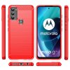 Motorola moto g71 5G Deksel Børstet Karbonfibertekstur Rød