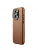iPhone 15 Pro Deksel Full Leather Case MagSafe Dark Tan