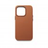 iPhone 14 Pro Deksel Full Leather Case MagSafe Tan