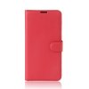 Nokia 5 PlånboksEtui PU-skinn Litchi Rød