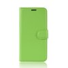 Nokia 5.1 Plus Plånboksetui PU-skinn Litchi Grønn