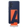 Original Galaxy A53 5G Deksel Silicone Cover with Strap Navy