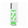 Original Galaxy S22 Plus Deksel Silicone Cover with Strap Hvit