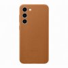 Original Galaxy S23 Plus Deksel Leather Cover Camel