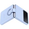 Original Galaxy Z Flip 4 Deksel Silicone Cover with Ring Arctic Blue