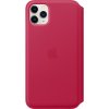 Original iPhone 11 Pro Max Etui Leather Folio Raspberry