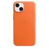 Original iPhone 14 Plus Deksel Leather Case MagSafe Oraneje