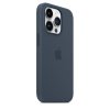 Original iPhone 14 Pro Deksel Silicone Case MagSafe Storm Blue