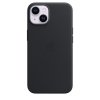 Original iPhone 14 Deksel Leather Case MagSafe Midnatt