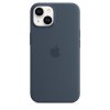 Original iPhone 14 Deksel Silicone Case MagSafe Storm Blue
