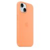 Original iPhone 15 Deksel Silikon MagSafe Appelsinsorbet