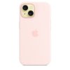 Original iPhone 15 Deksel Silikon MagSafe Lys rosa