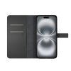 iPhone 16 Pro Etui Wallet Stand Svart