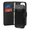 iPhone 16 Pro Etui Wallet Stand Svart