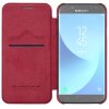 Qin Series Etui till Samsung Galaxy J5 2017 PU-skinn HardPlast Rød