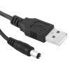 USB till DC 5.5 x 2.1mm Kabler 1m