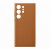 Original Galaxy S23 Ultra Deksel Leather Cover Camel