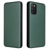 Samsung Galaxy A02s Etui Karbonfibertekstur Grønn