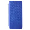 Samsung Galaxy A03s Etui Karbonfibertekstur Blå