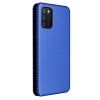 Samsung Galaxy A03s Etui Karbonfibertekstur Blå