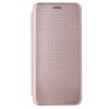 Samsung Galaxy A03s Etui Karbonfibertekstur Rosegull