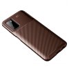 Samsung Galaxy A03s Deksel Karbonfibertekstur Brun