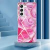 Samsung Galaxy A14 Deksel Marmormønster Rosa Rød
