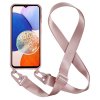 Samsung Galaxy A14 Deksel med Stropp Rosa