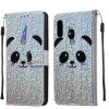 Samsung Galaxy A20E PlånboksEtui Kortlomme GlitterMotiv Panda