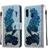 Samsung Galaxy A20E Plånboksetui Kortlomme Glitter Motiv Sjöjungfru