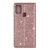 Samsung Galaxy A21s Etui Glitter Rosegull