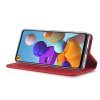 Samsung Galaxy A21s Etui med Kortlomme Flip Rød
