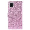 Samsung Galaxy A22 4G Etui Glitter Stripe Rosa