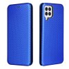 Samsung Galaxy A22 4G Etui Karbonfibertekstur Blå