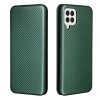 Samsung Galaxy A22 4G Etui Karbonfibertekstur Grønn