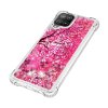 Samsung Galaxy A22 4G Deksel Flytende Glitter Motiv Kirsebærblomster