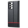 Samsung Galaxy A23 5G Etui Karbonfibertekstur Rød Stripe Horizontal