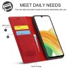 Samsung Galaxy A33 5G Etui med Kortlomme flipp Rød