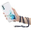 Samsung Galaxy A34 5G Skal med Strap Marmormönster Blå
