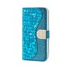 Samsung Galaxy A40 Etui Krokodillemønster Glitter Blå