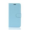 Samsung Galaxy A41 Etui Litchi Blå