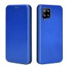 Samsung Galaxy A42 5G Etui Karbonfibertekstur Blå