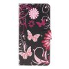 Samsung Galaxy A50 Plånboksetui PU-skinn Motiv Fjärilar och Blommor