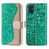 Samsung Galaxy A51 Etui Krokodillemønster Glitter Grønn