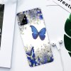 Samsung Galaxy A51 Deksel Motiv Blåa Fjärilar och Hvita Blommor