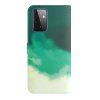 Samsung Galaxy A52/A52s 5G Etui Akvarelmønster Mørk Grønn