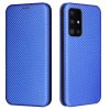 Samsung Galaxy A52/A52s 5G Etui Karbonfibertekstur Blå