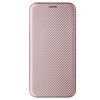 Samsung Galaxy A52/A52s 5G Etui Karbonfibertekstur Rosegull